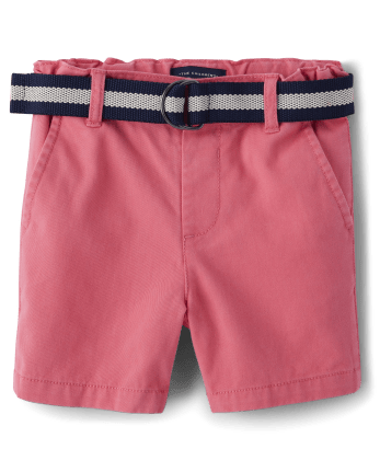 Baby And Toddler Boys Belted Chino Shorts