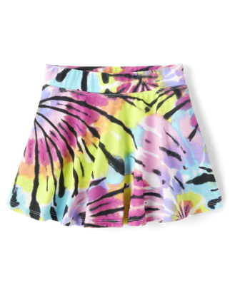 Girls Print Skort - Multi Clr