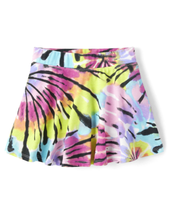 Girls Print Skort - Multi Clr