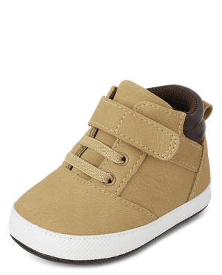 Baby Boys Hi Top Boots - Tan