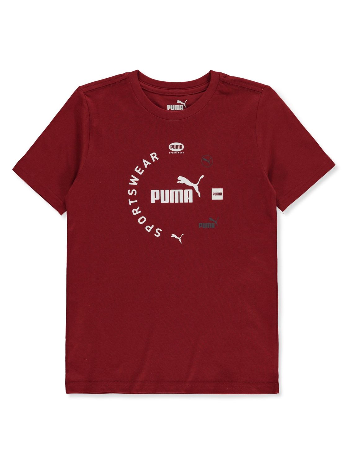 Boys' Pounce T-Shirt - Red, Size: 10-12 yrs