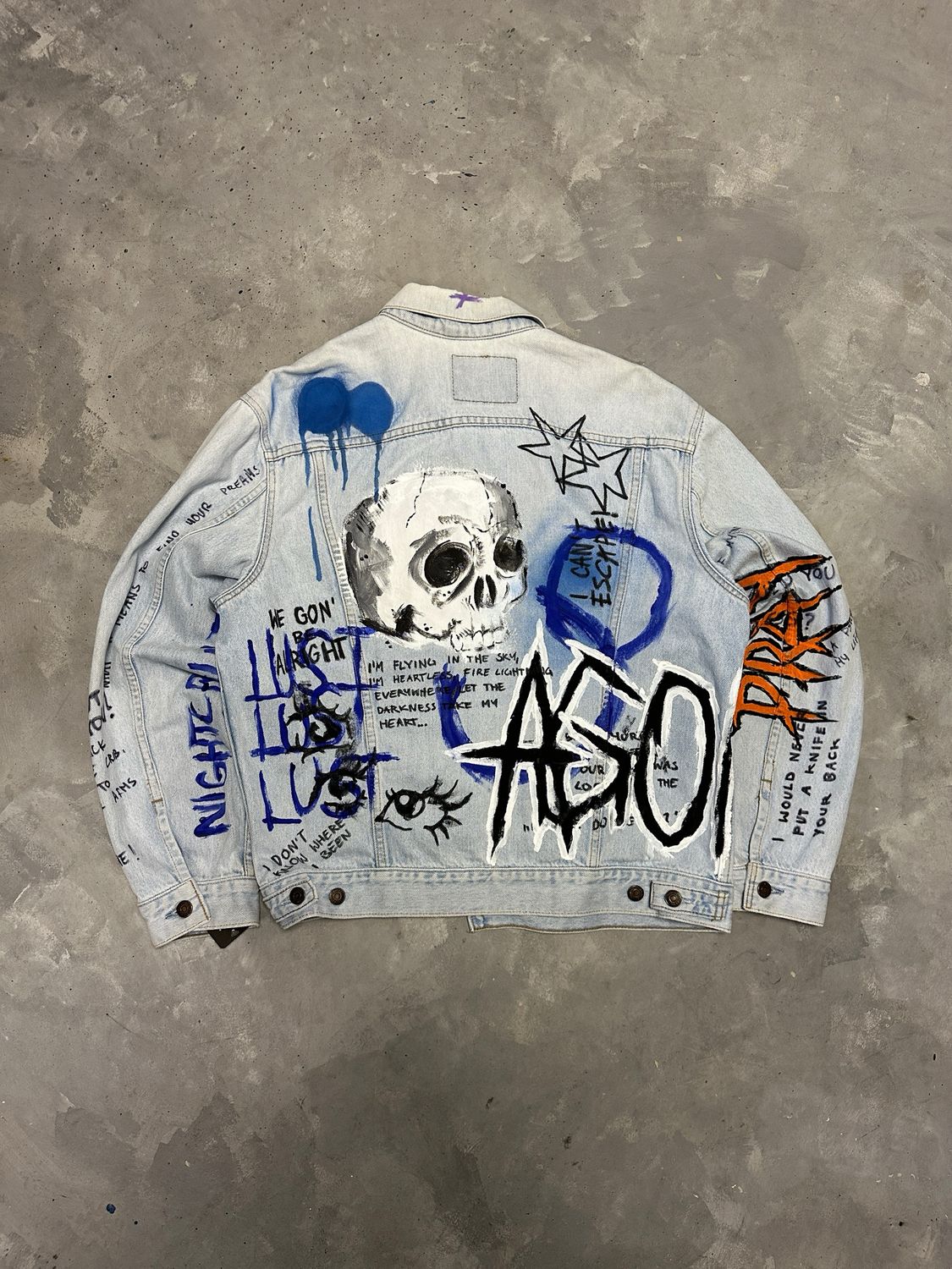 Katana Levis THRASHED HANDMADE L