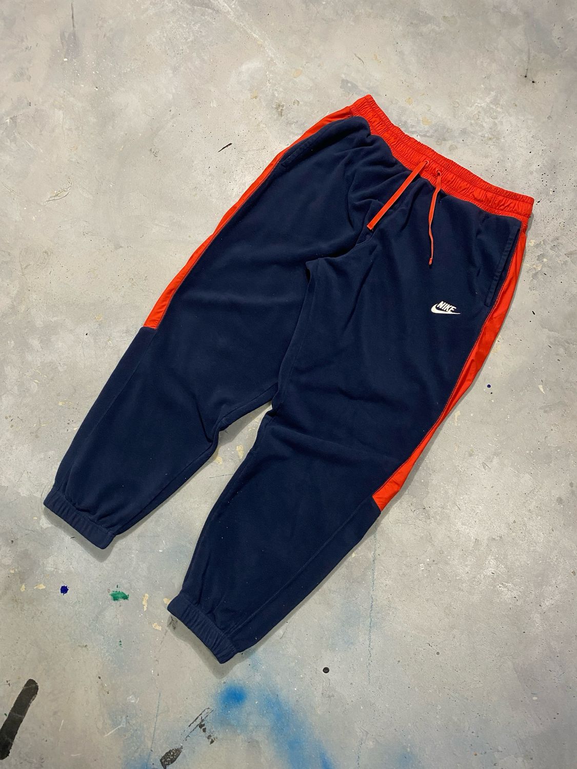 Spodnie Nike Navy Polar Red Stripes 42 cm pas