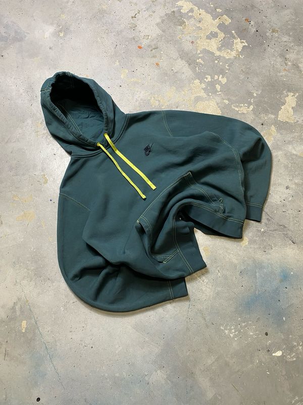 Bluza Nike Basic Green Laces Hoodie Darkgreen M