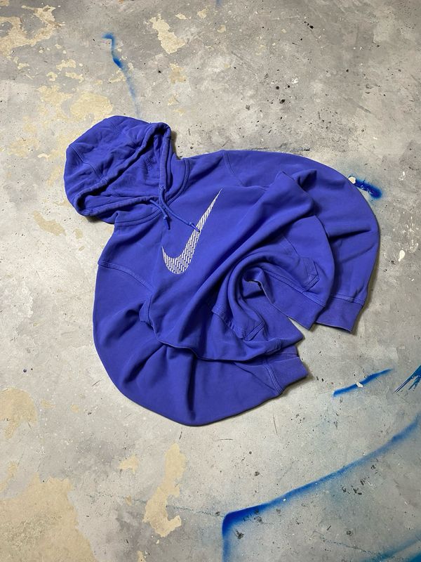 Bluza Nike Haft Swoosh Hoodie Blue S