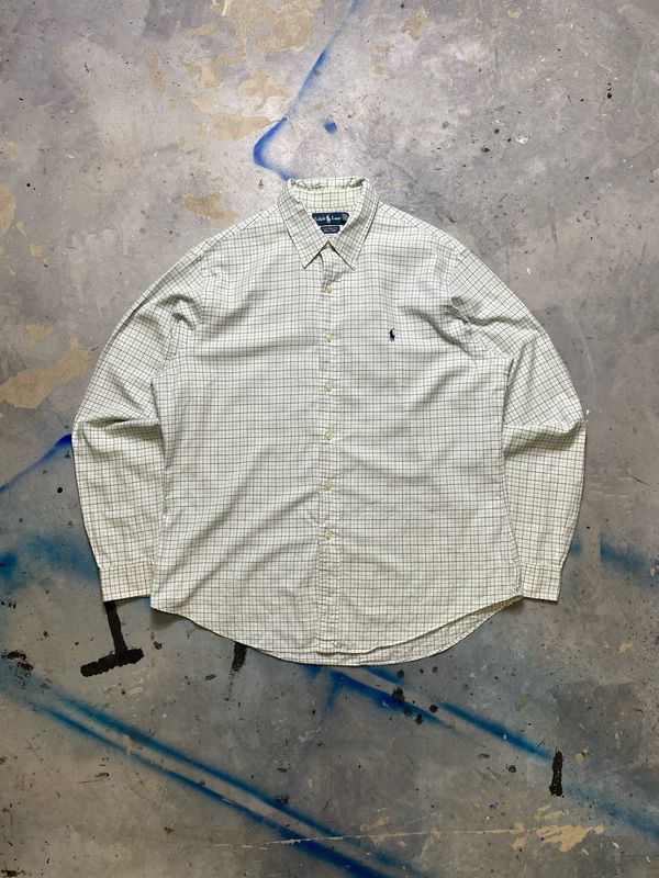 Koszula Ralph Lauren Green-Navy Grid Shirt White L