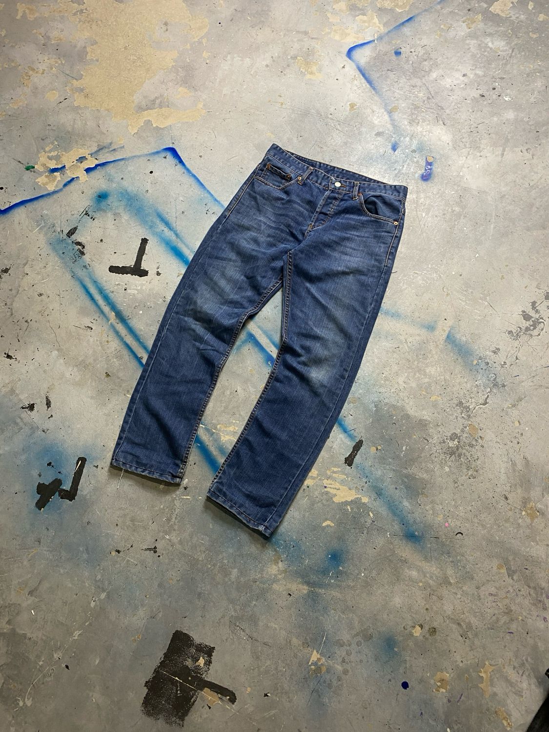 Spodnie Levis 501 33/34 Jeans Blue 42 cm pas