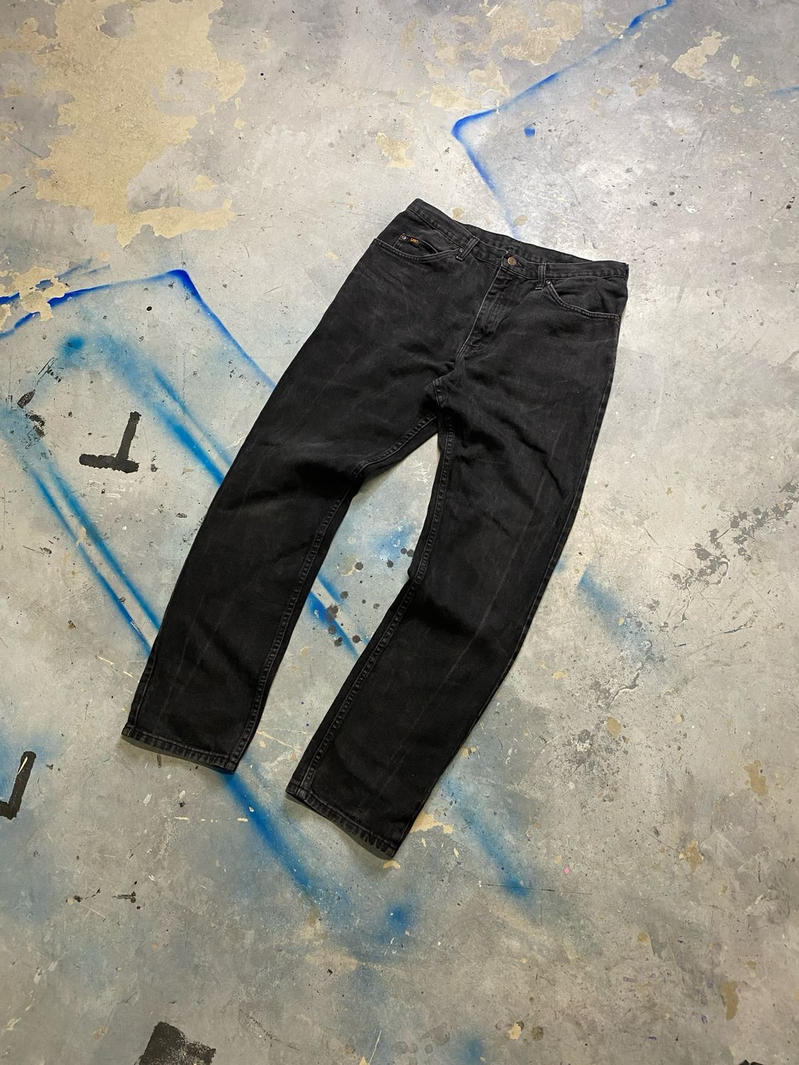 Spodnie Lee 36/34 Jeans Black 43 cm pas