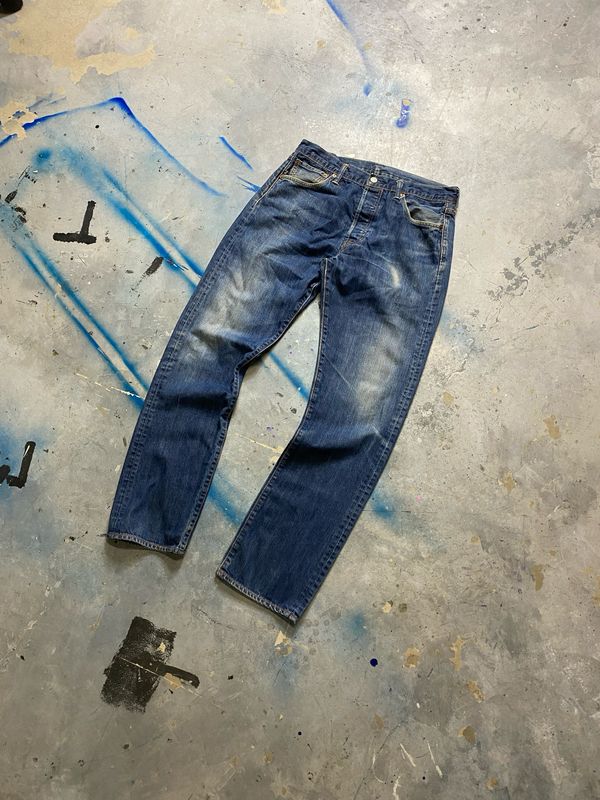 Spodnie Levis 501 33/34 Jeans Blue 41 cm pas