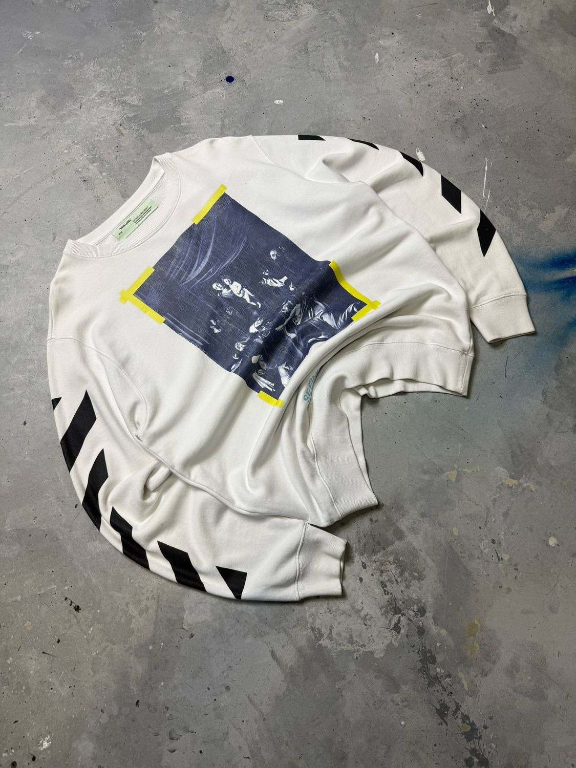 Bluza Off White Caravaggio Crewneck White L