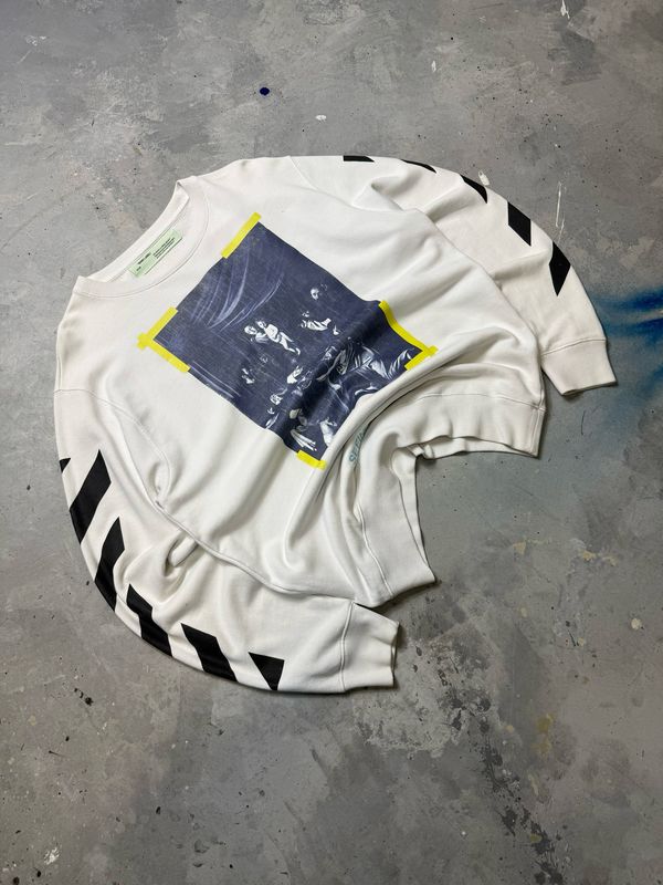 Bluza Off White Caravaggio Crewneck White L