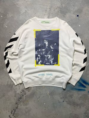 Bluza Off White Caravaggio Crewneck White L