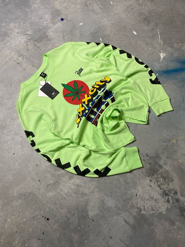 Bluza Patta XXX City Triple Hot Long Light Green S