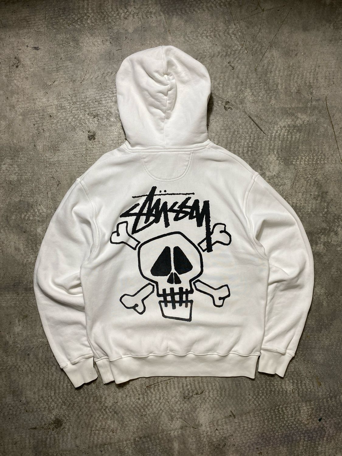 Bluza Stussy Skull Hoodie White L