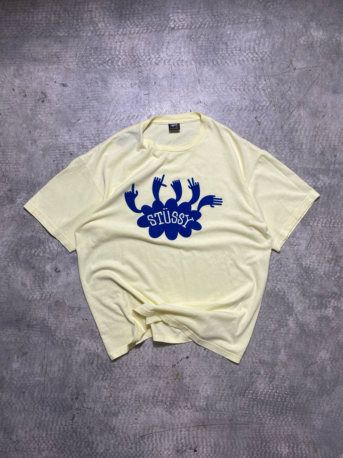 Koszulka Stussy Cloud with Hands Tee Yellow L