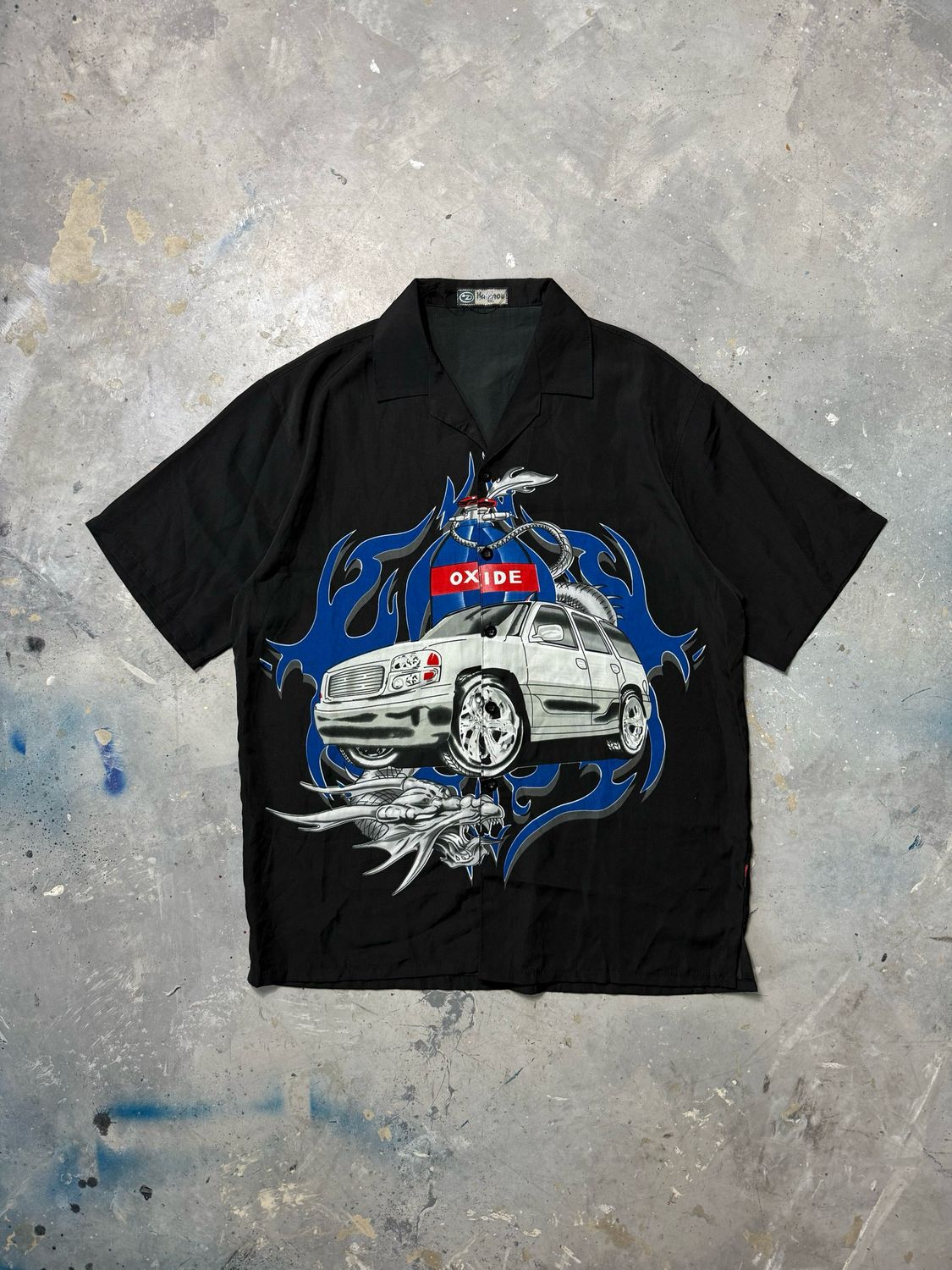 Koszula Halzhou Oxide Car&amp;Dragon Shirt Black L