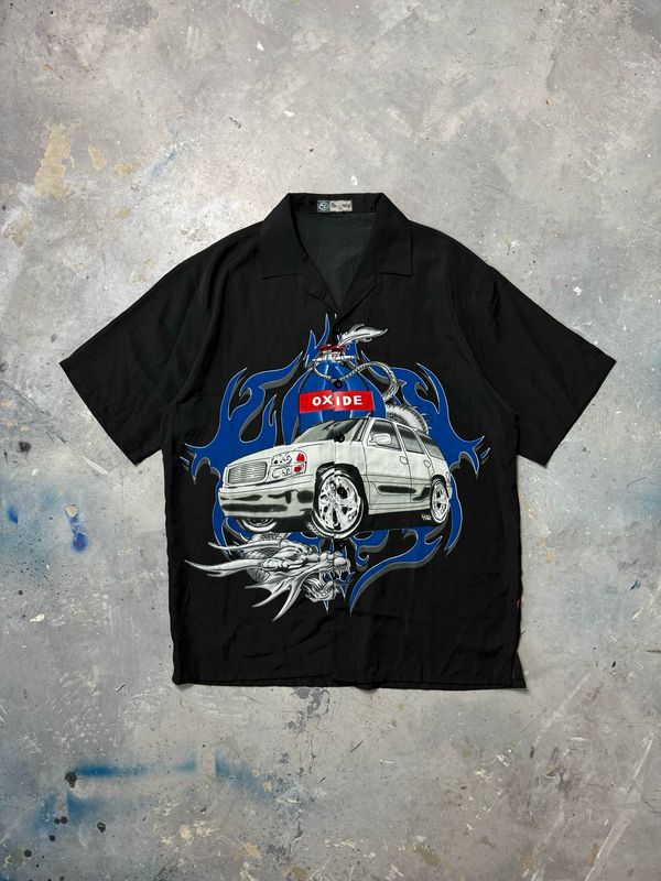 Koszula Halzhou Oxide Car&amp;Dragon Shirt Black L