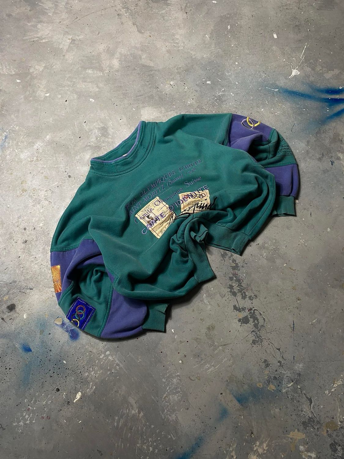 [SOLD] Bluza Adidas &quot;1948 Winter Olympics&quot; - produkcja 1980 size L