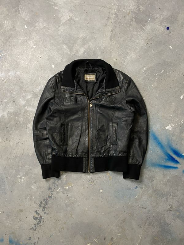 Kurtka Atraction Leather Jacket Black M