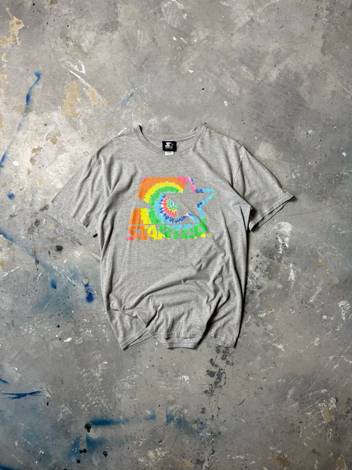 Koszulka Starter Rainbow Logo Tee Gray M