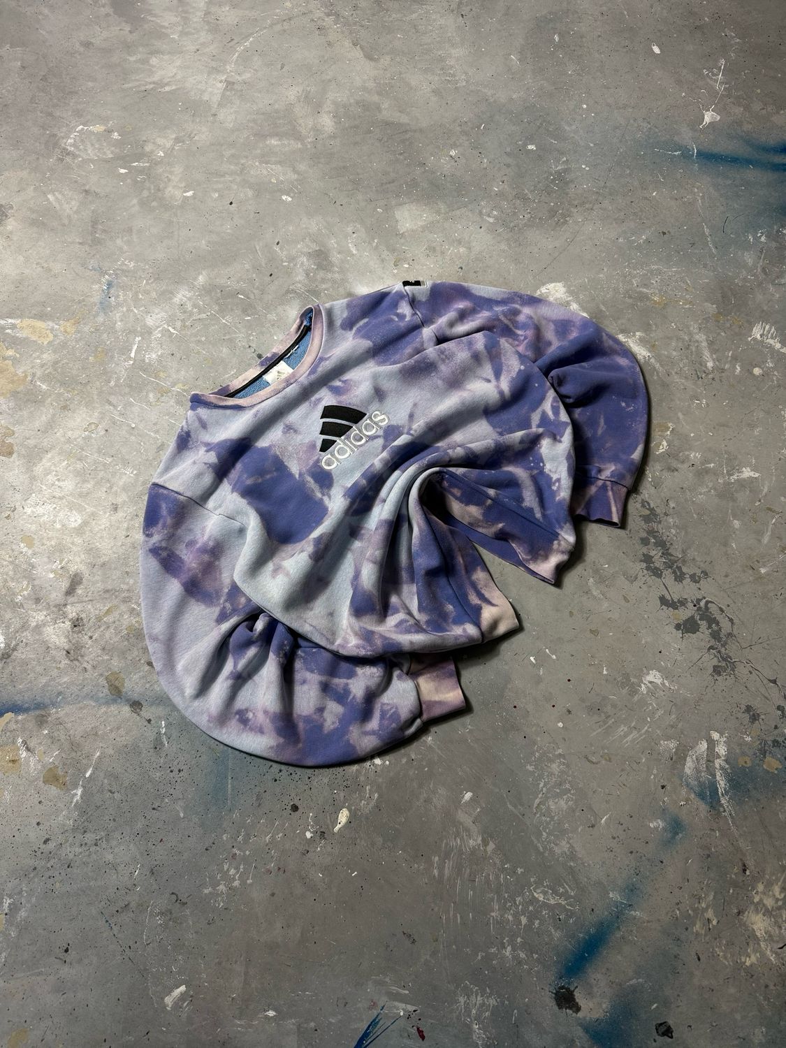 Bluza Adidas B/Logo Crewneck Tiedye Purple S