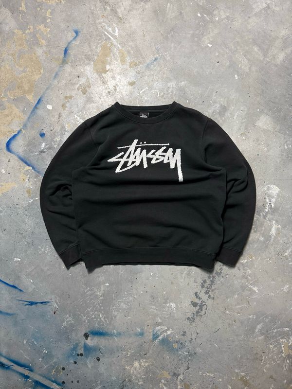 Bluza Stussy Basic Logo Crewneck Black M/L
