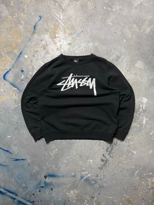 Bluza Stussy Basic Logo Crewneck Black M/L