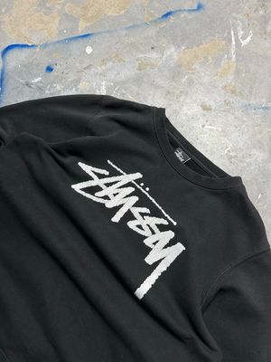 Bluza Stussy Basic Logo Crewneck Black M/L
