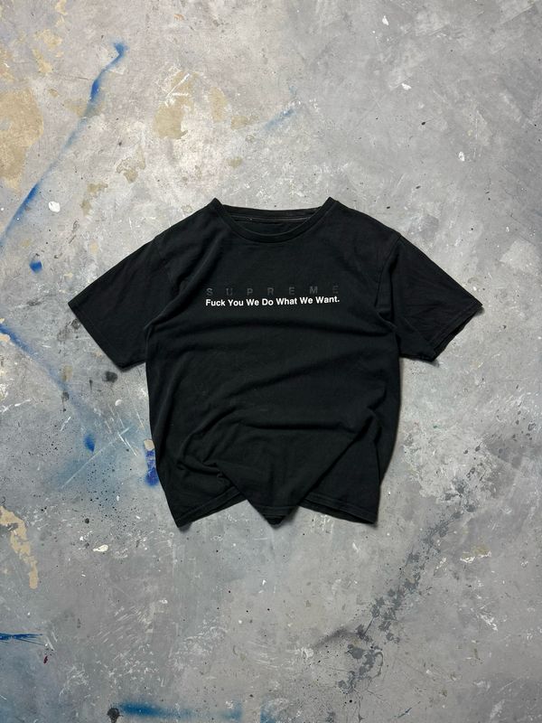 Koszulka Supreme Fuck You Cropped Tee Black S