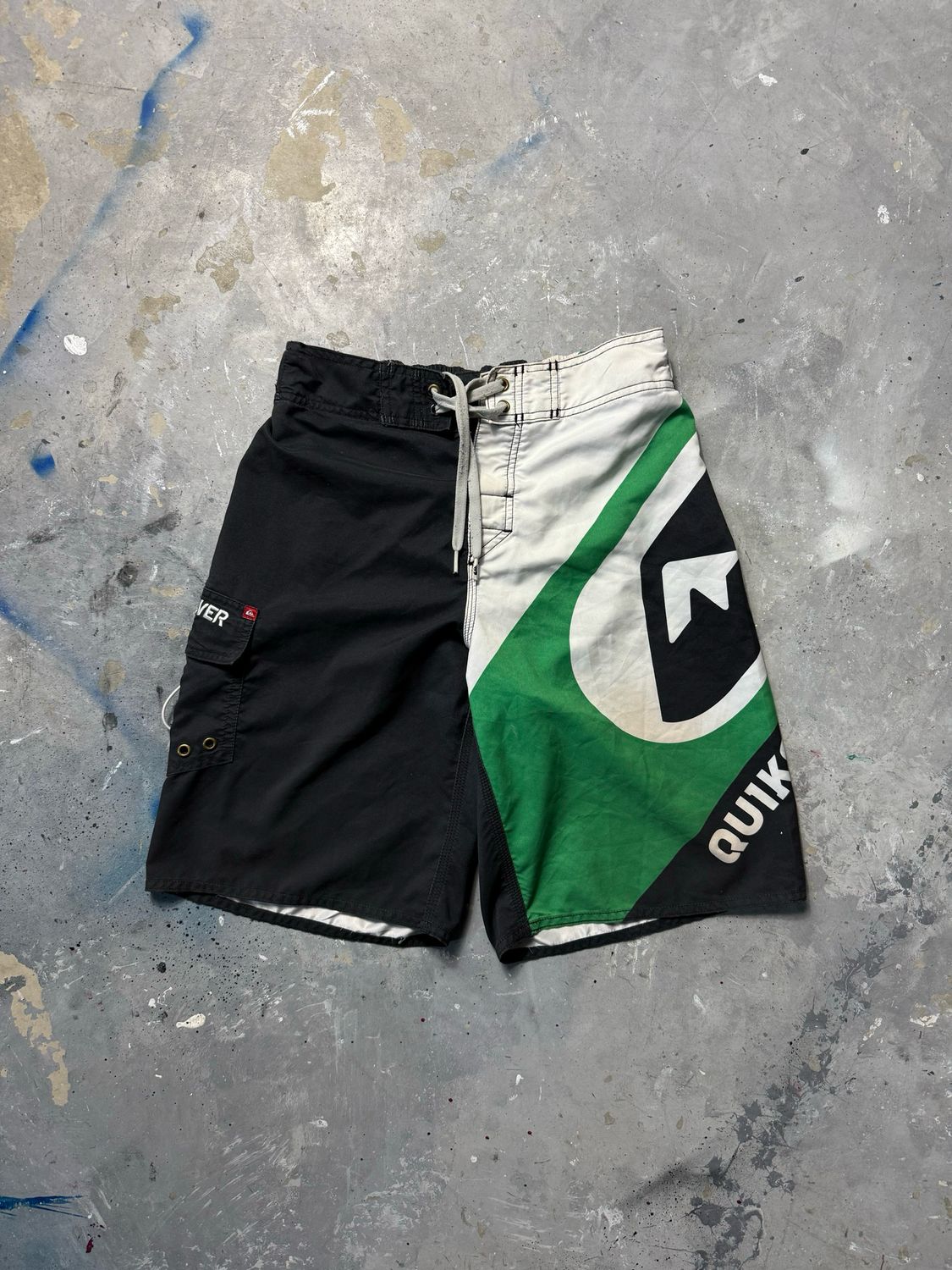 Spodnie Quiksilver Logo Swimming Pants Black-Green 36 cm pas