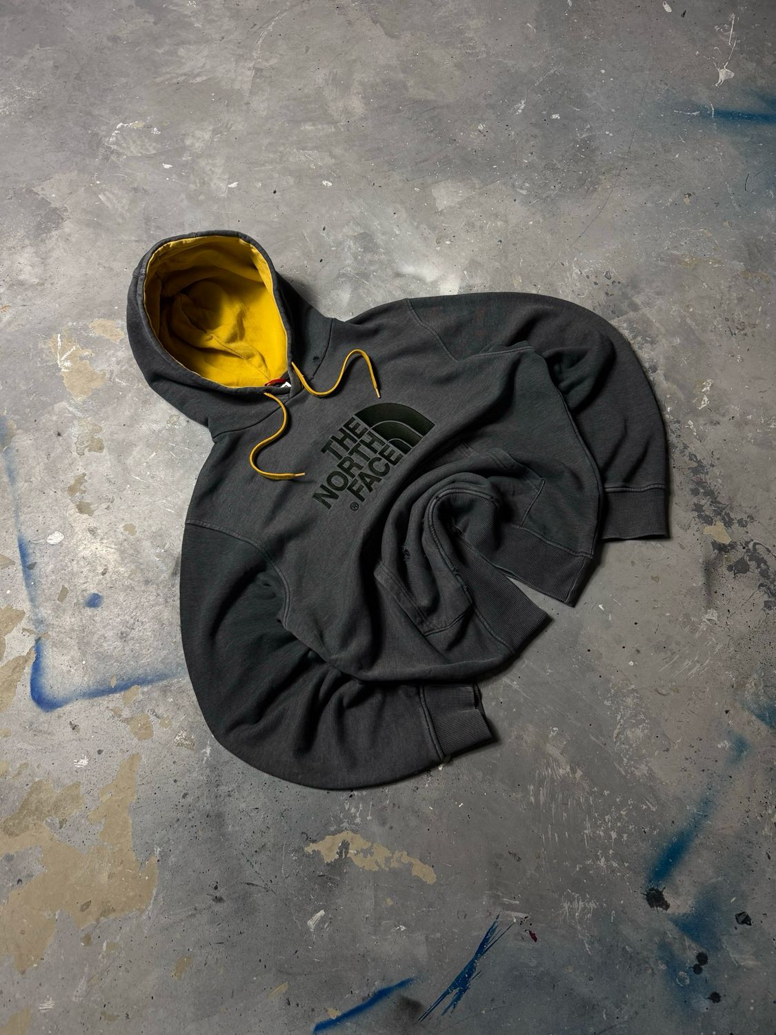 Bluza TNF Logo Ye/Laces Hoodie Dark-Gray M