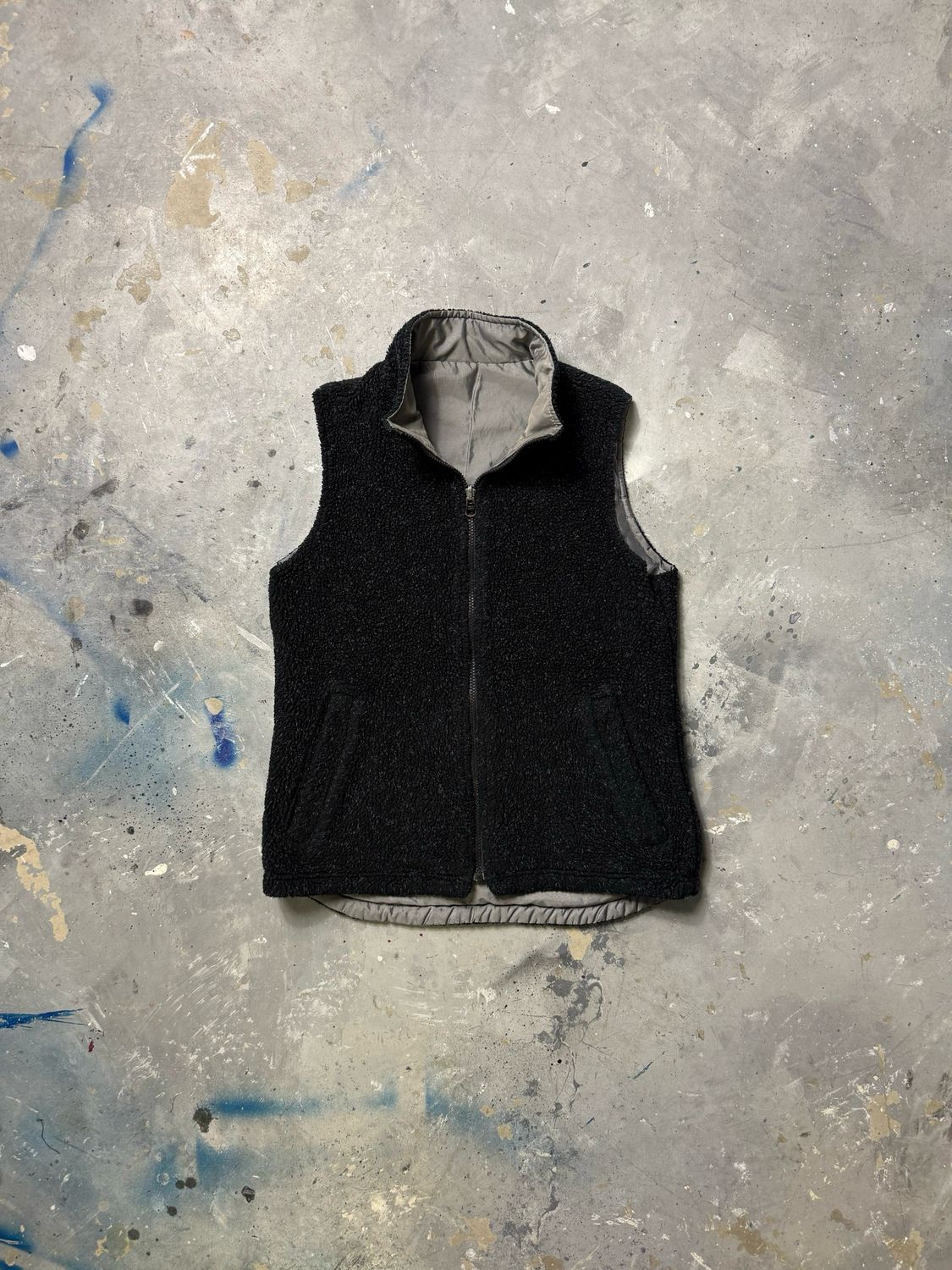 Kamizelka 2Side Fleece/Jacket Vest Black/Gray S
