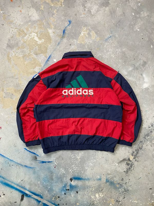 Kurtka Adidas Equipment Striped Jacked Red/Navy L