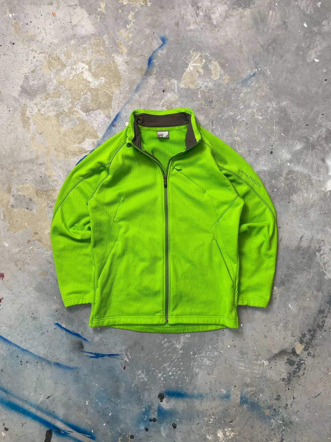 Softshell kurtka Salomon Outdoor Zip Fleece Lime M