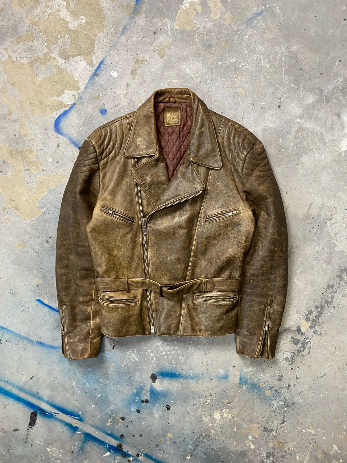 Kurtka Echils Leder Leather Jacket Brown M
