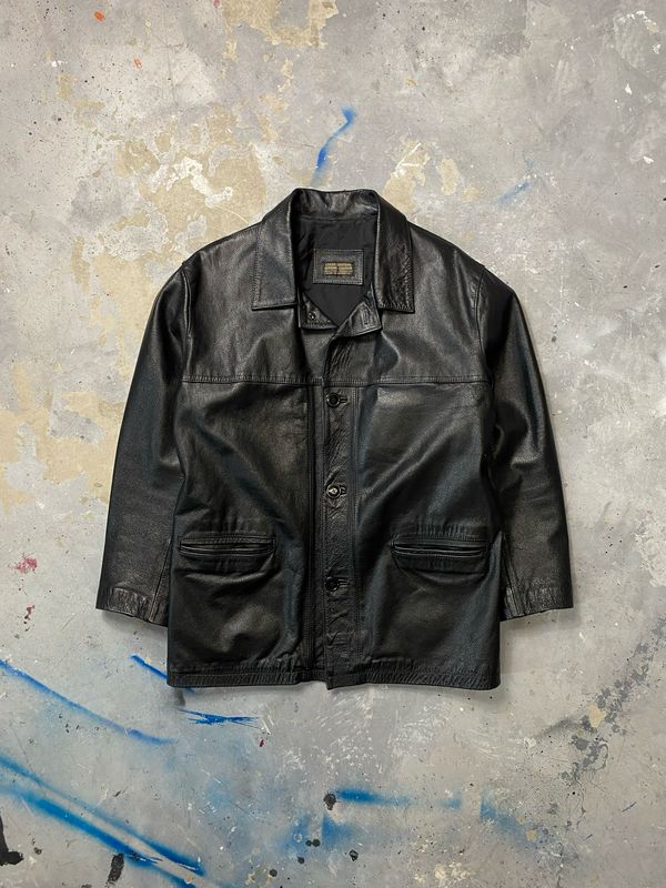 Kurtka Cuero Legitimu Leather Jacket Black M
