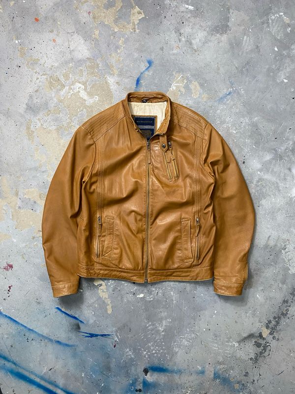 Kurtka Machiavelli Leather Jacket Brown M