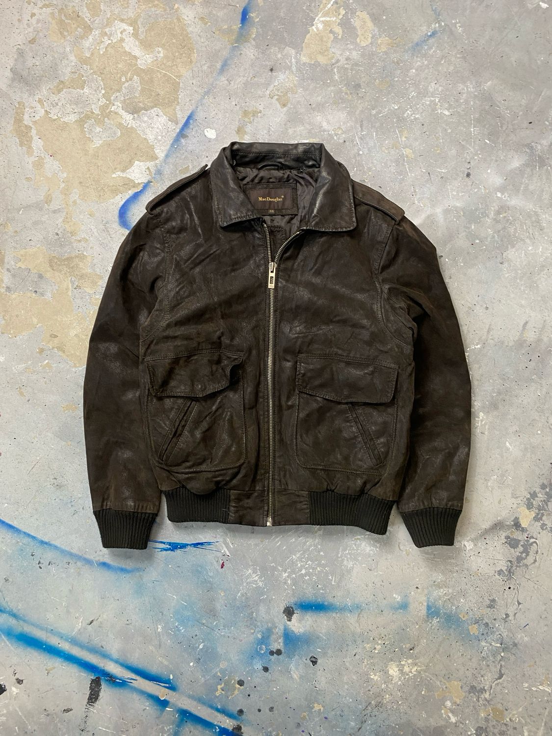 Kurtka MacDouglas Leather Jacket Brown M