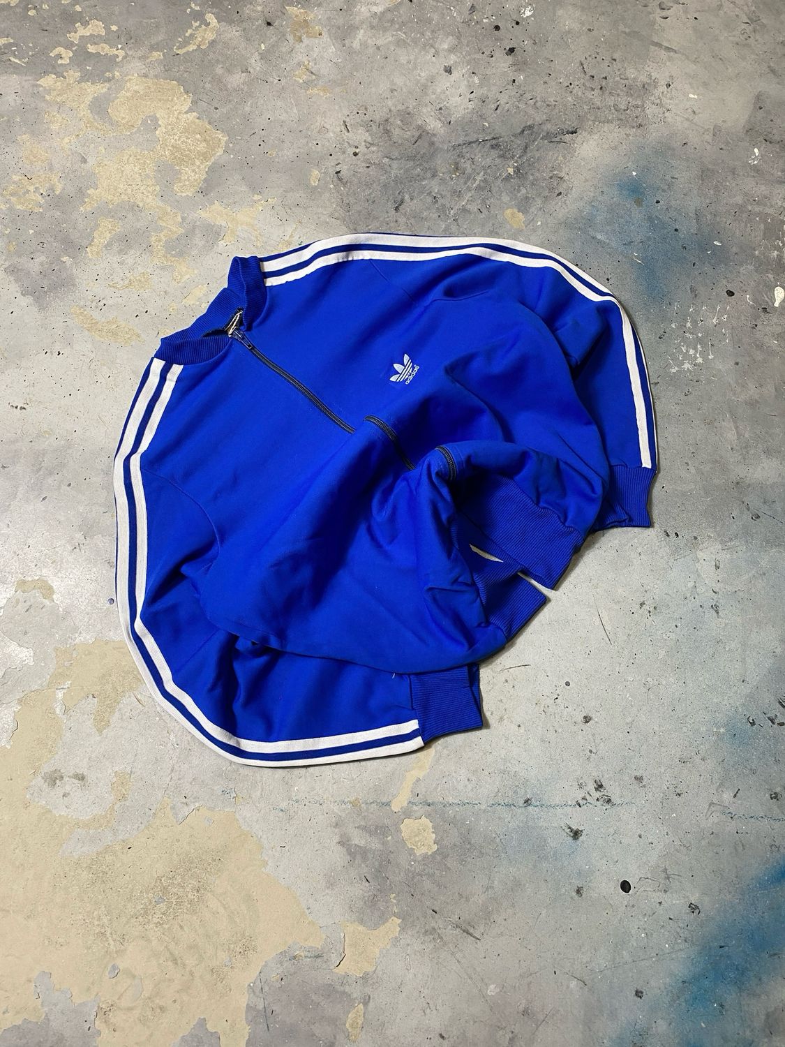 Bluza Adidas 1970 rok Logo Stripes Tracksuit Blue S