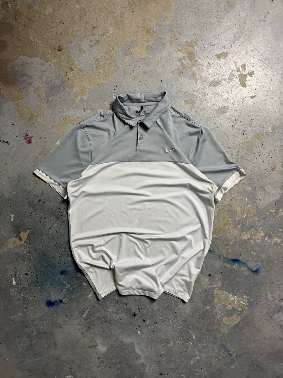 Koszulka Nike Gray/Shoulders Sport Polo White L
