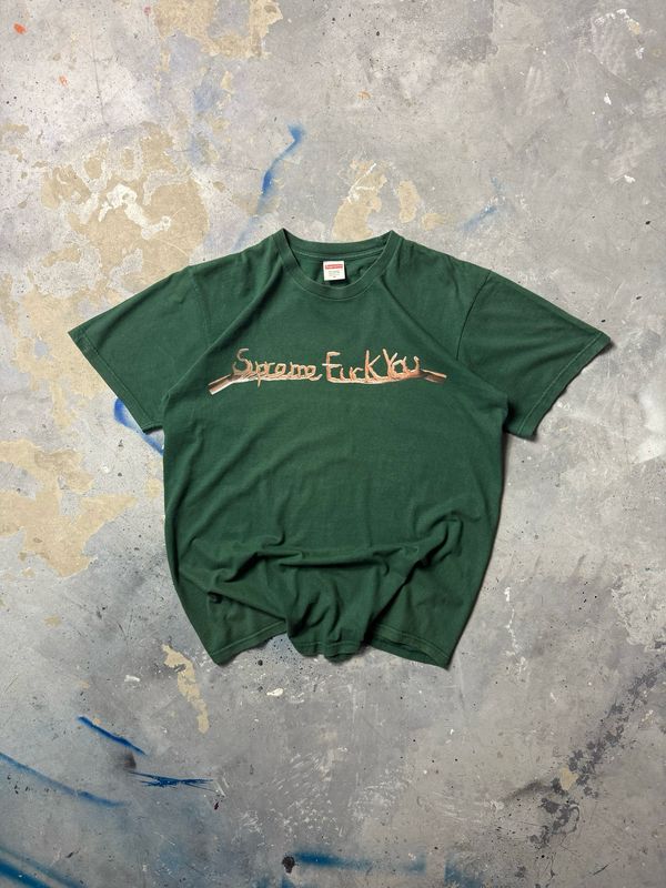 Koszulka Supreme Fuck Fingers Tee Green L