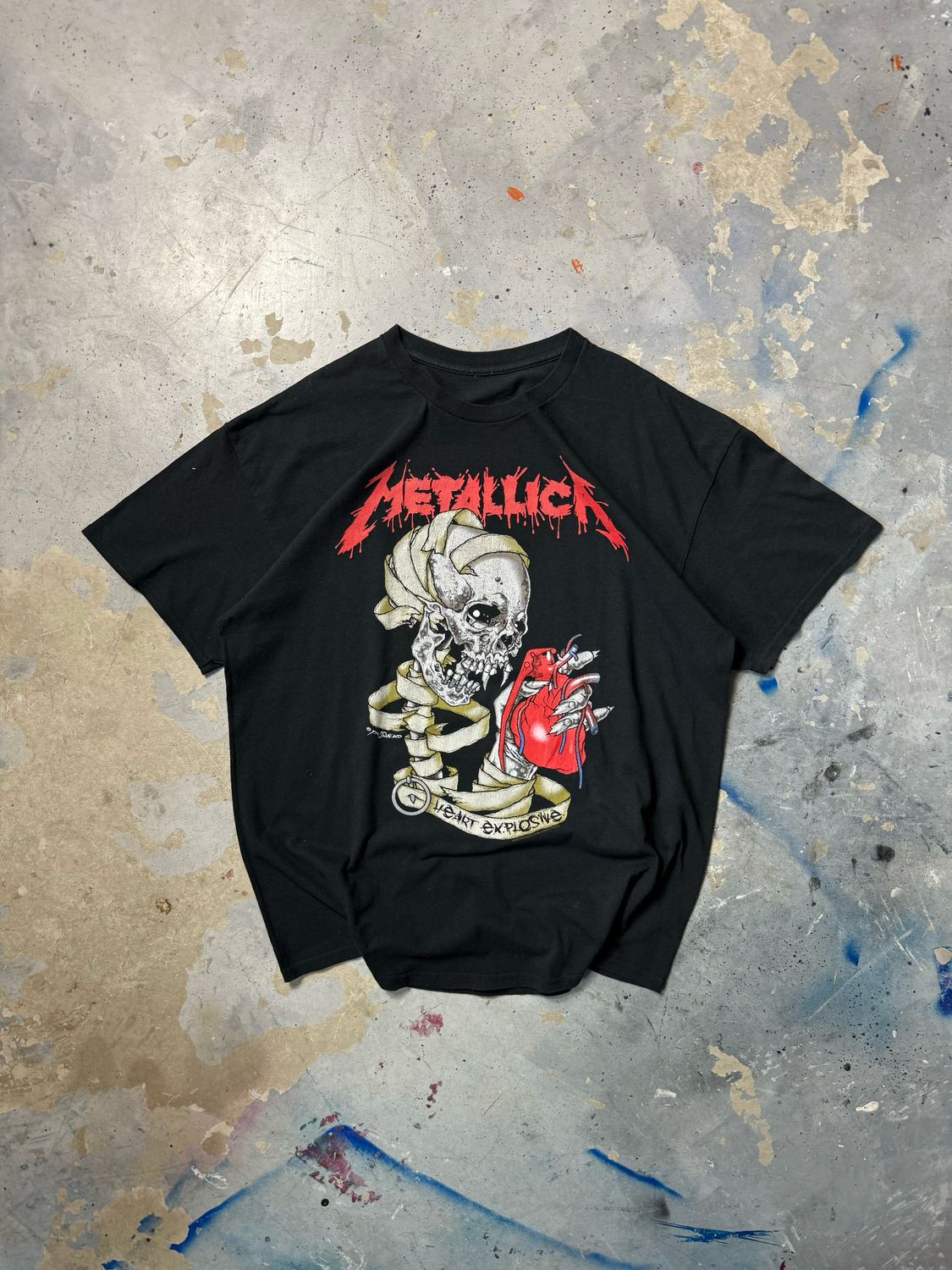 Koszulka Metallica Heart Explosive Tee Black L