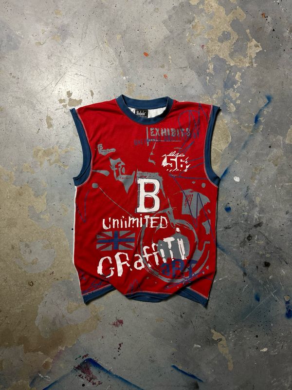 Koszulka Woodpoker Graffiti Art Tanktop Red S