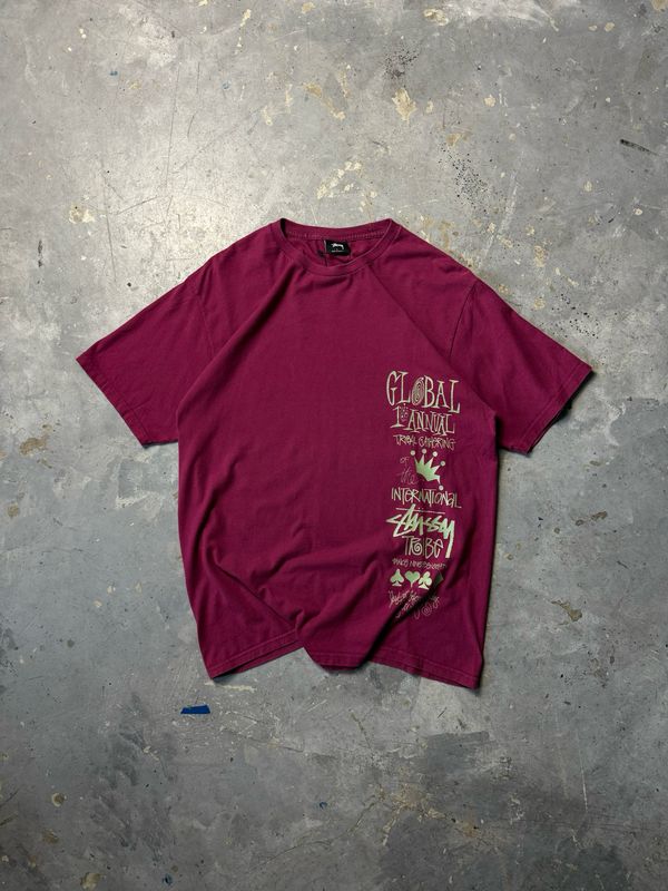 Koszulka Stussy 1st Annual Tee Burgund M
