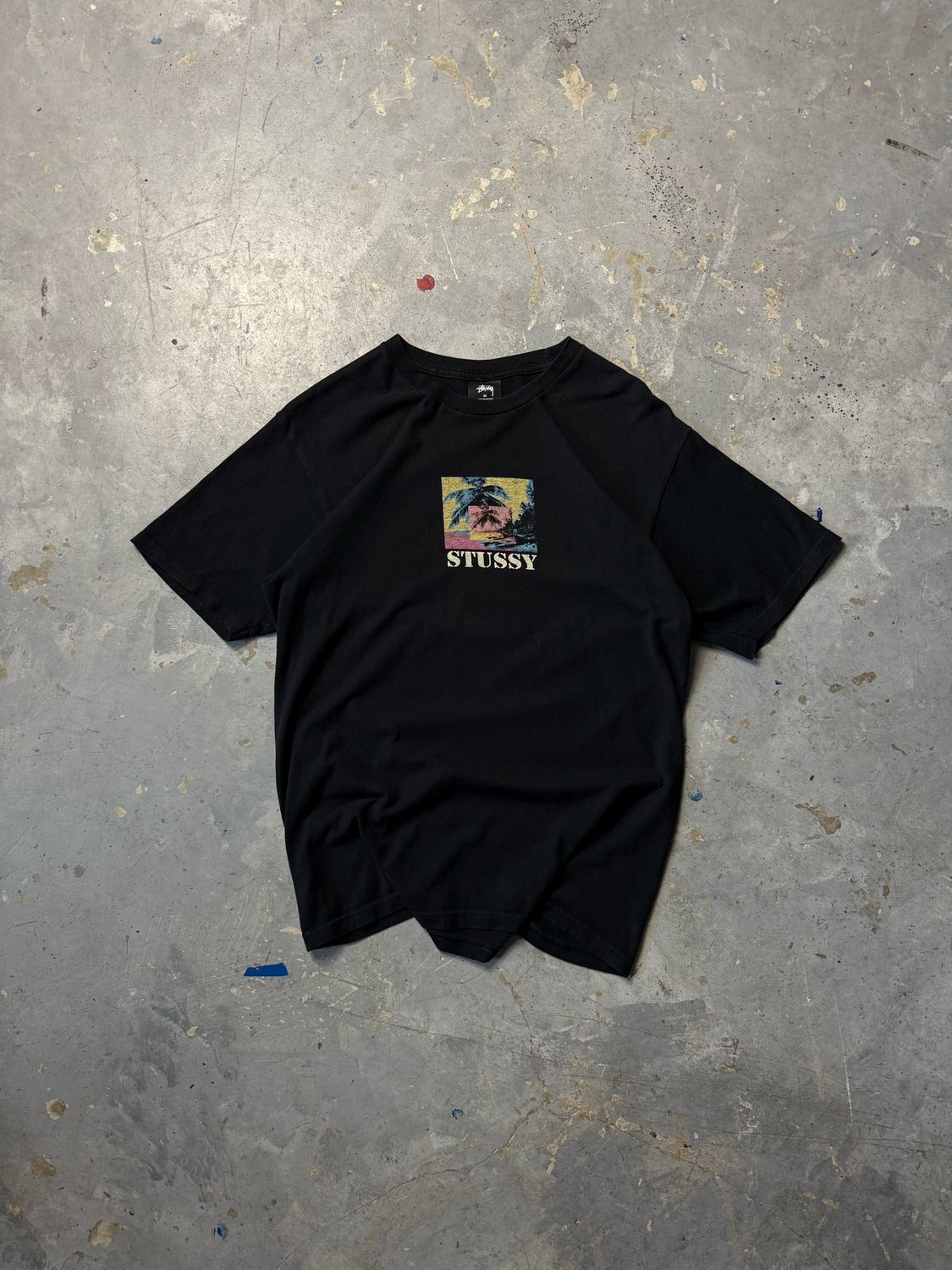 Koszulka Stussy Palm Box Print Tee Black S
