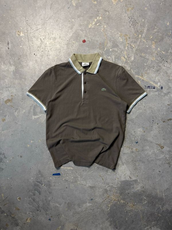 Koszulka Lacoste Bei/Collar Polo Brown S