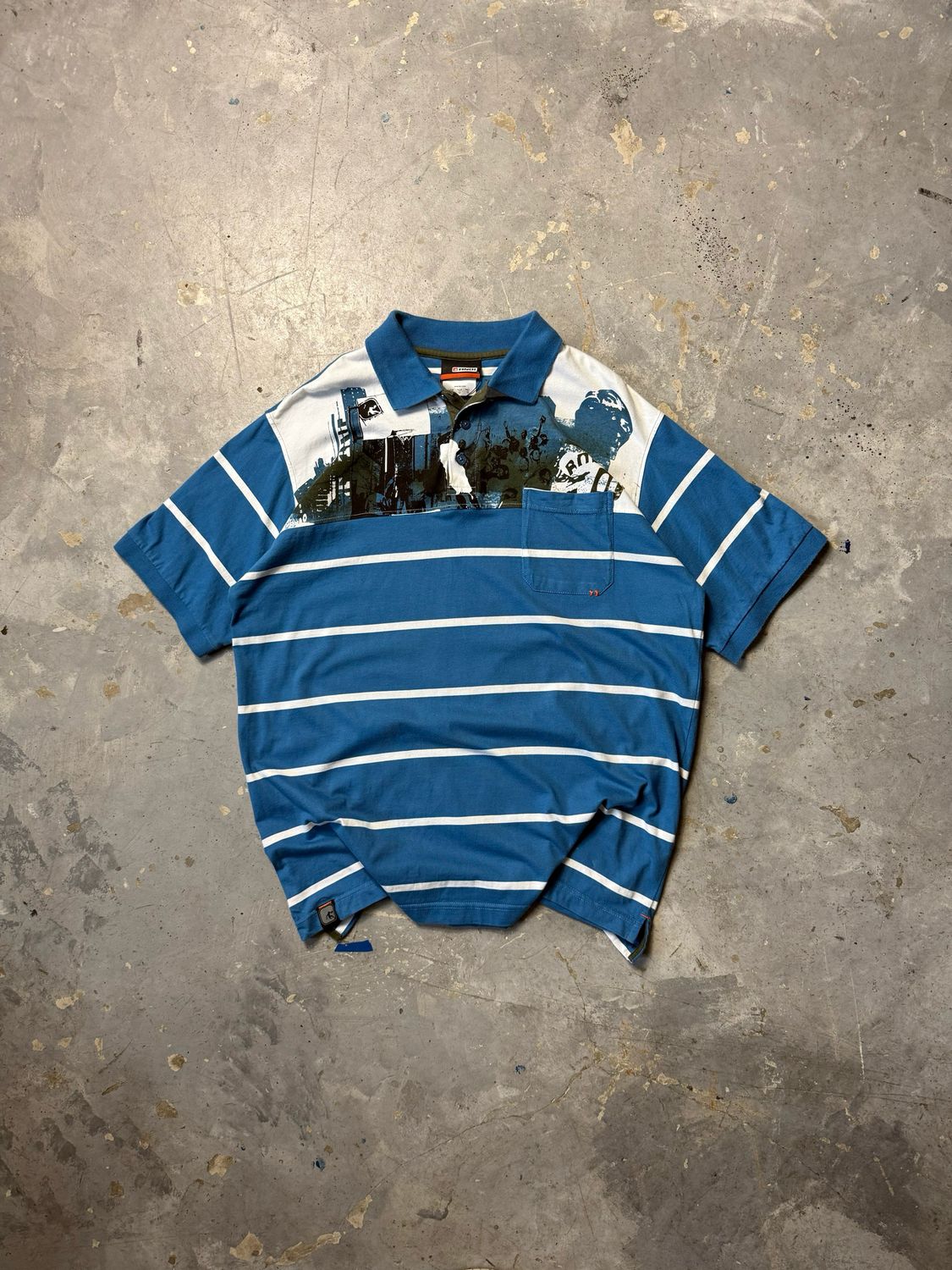 Koszulka And1 Ubran Panel Polo Blue L
