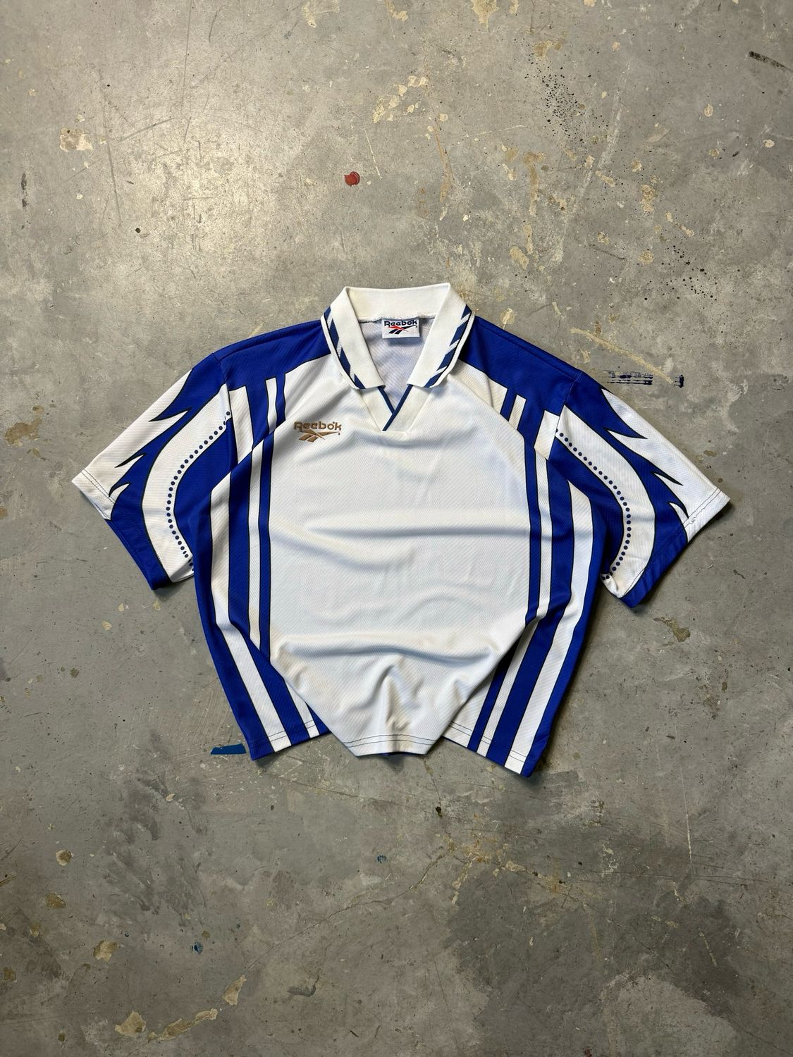 Koszulka Reebok Sport Polo Jersey White/Blue M