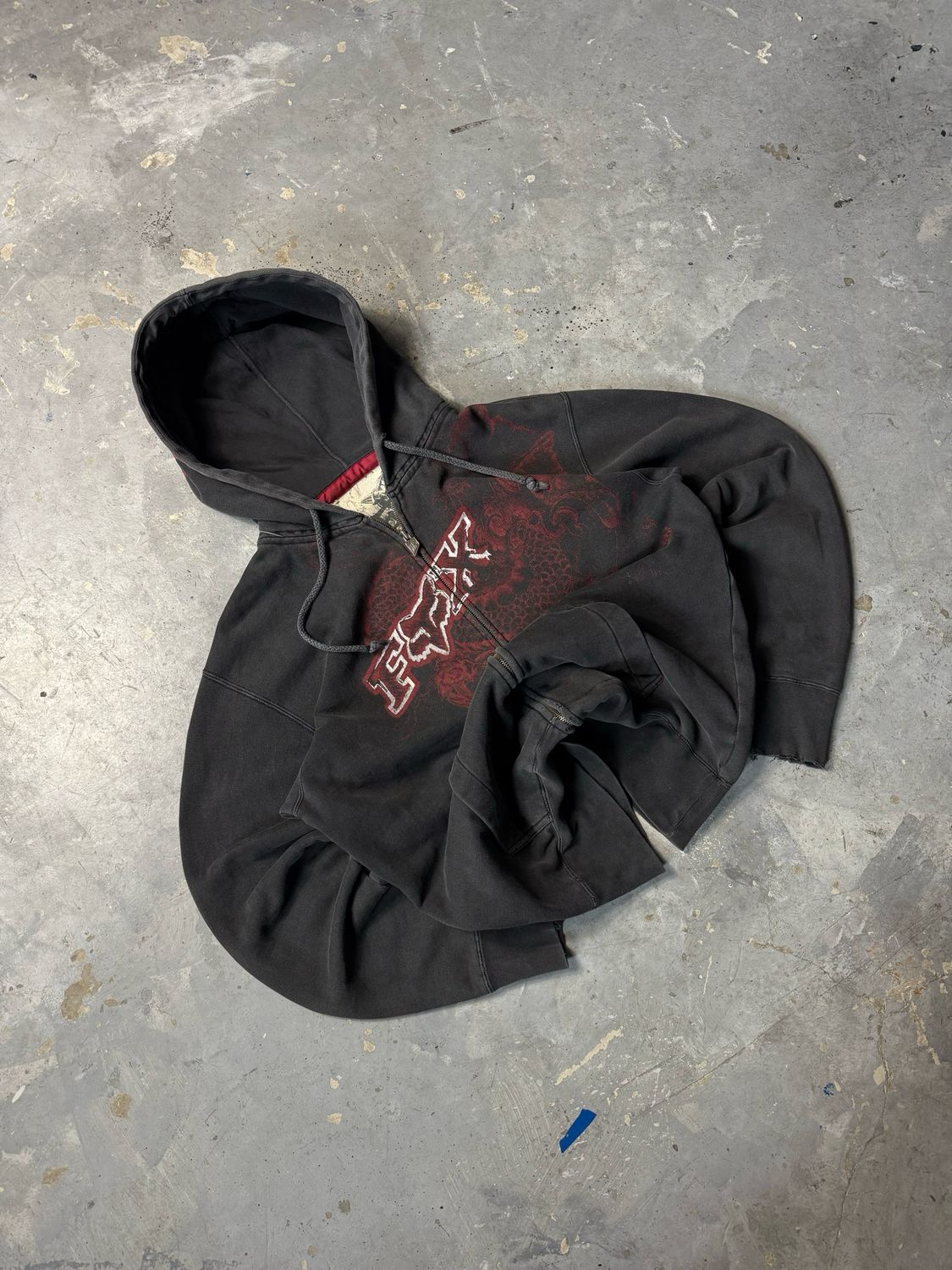 Bluza Fox Racing Dragon Distressed Hoodie Black L