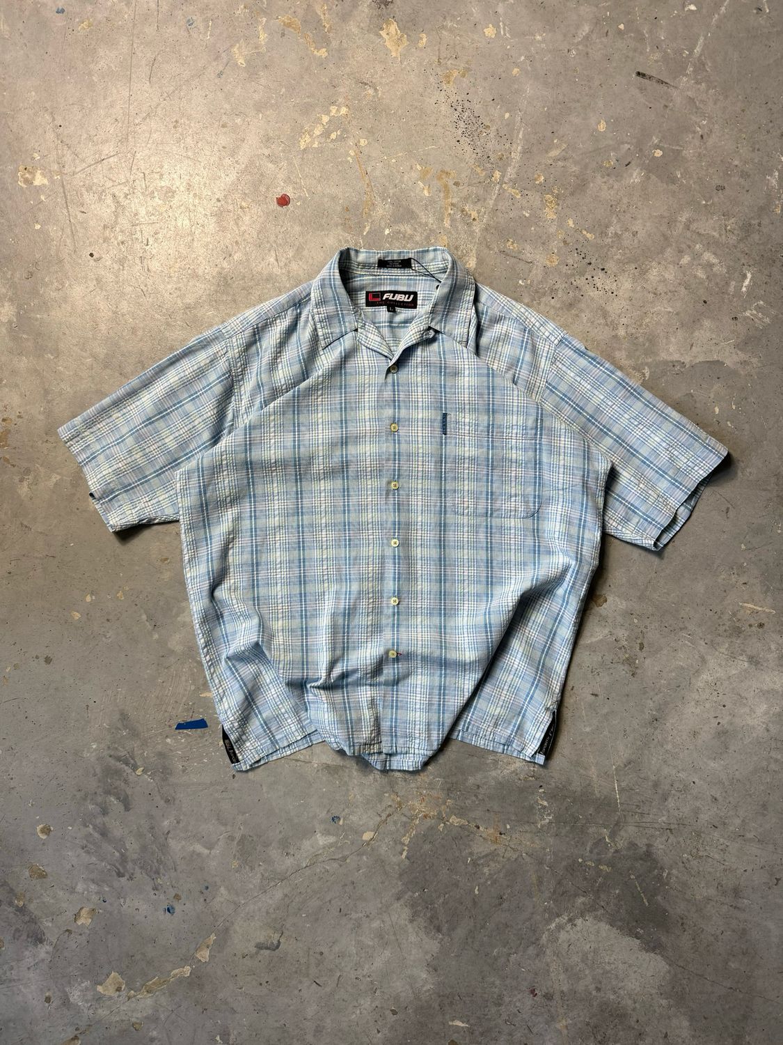 Koszula Fubu Checkered Shirt Blue L